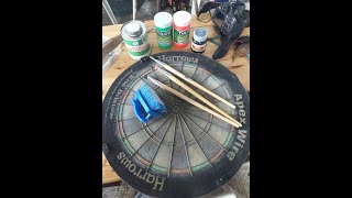 Dart board re painting reface [upl. by Aipmylo]