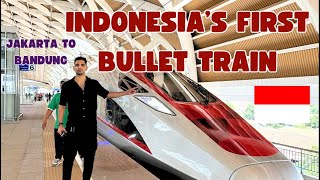 Indonesias First High Speed Bullet Train Jakarta to Bandung Whoosh [upl. by Cathe]