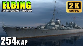 Destroyer Elbing  High damage with AP shells [upl. by Swanson]