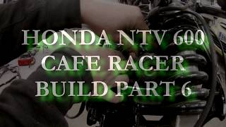 honda ntv 600 cafe racer build part 6 carbs [upl. by Xuaeb]