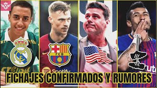 Nuevos REFUERZOS CONFIRMADOS Salidas y rumores  Madrid por Joya Brasileña Barca x Kimmich y Mas [upl. by Dammahom]