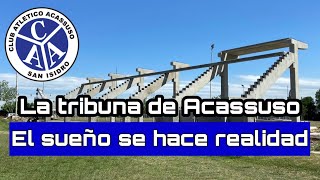 La TRIBUNA de ACASSUSO cada vez MAS CERCA  Este es el gran avance de la esperada construcción [upl. by Inimak]