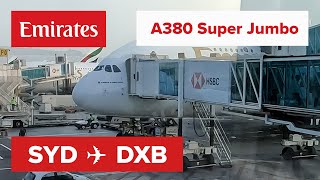 Premium Economy Flight Review  Emirates A380800 Sydney YSSYSYD to Dubai OMDBDXB EK413 [upl. by Gottfried682]