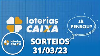 Loterias CAIXA Quina Lotofácil Super Sete e mais 31032023 [upl. by Reilamag]