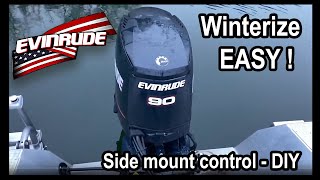 Winterizing Evinrude ETEC outboard engine EASY instructions [upl. by Nryhtak807]