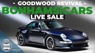 BonhamsCars Goodwood Revival live sale  Live stream [upl. by Quitt]