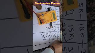 Resistor parallel series connection  Multimeter Testing Resistance  Electronics Verma [upl. by Orodoet290]