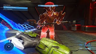 Halo Infinite  Defeating quotBassusquot Boss Fight on Legendary [upl. by Gnoc]