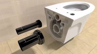 TOTO AP or EP WallHung Toilet Installation Video [upl. by Lrak454]