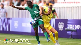 Australia comes back to win over Zambia in actionpacked goal feast  Paris Olympics  NBC Sports [upl. by Sunev]