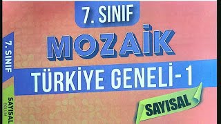 Mozaik yayınları 7sınıf Türkiye geneli 1deneme sınavı 20232024 [upl. by Atnamas886]