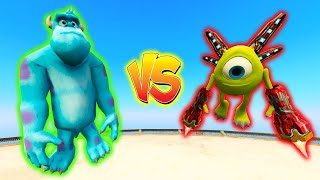 IronMike Vs The Incredible Sulley Mike Sulley Superherobattle Epicbattle [upl. by Selinda616]