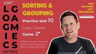 LSAT video LG sorting grouping Prep Test 10 Game 2 [upl. by Eilatam]