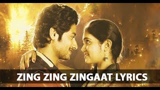 Zingat song lyrics  Ajay Atul  Zingaat [upl. by Tessy]