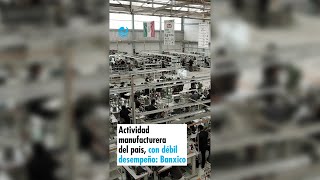 Actividad manufacturera del país con débil desempeño Banxico [upl. by Airrotal164]