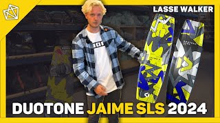 First Look At The Duotone Jaime SLS 2024 Kiteboard Featuring Lasse Walker  Kitemana Overview [upl. by Magulac]