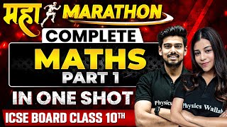 Complete 𝐌𝐀𝐓𝐇𝐒 PART1 in One Shot  Most Important PYQs amp Concepts  ICSE Boards  Class 10th [upl. by Jone322]