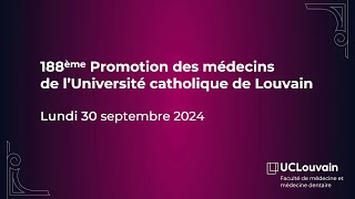 Proclamation 2024 de la Faculté de médecine et médecine dentaire [upl. by Abigale]