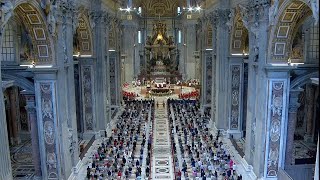 Holy Mass with Pope Francis on Pentecost Sunday from St Peters Basilica 23 May 2021 HD [upl. by Sorvats]