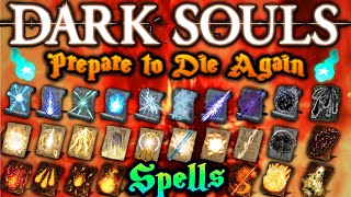 Dark Souls 1 Prepare to Die Again Mod  New Spells Showcase [upl. by Hamrnand]