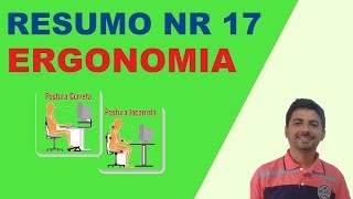 RESUMO NR 17  ERGONOMIA  Esquematizada Dicas e macetes [upl. by Annair349]