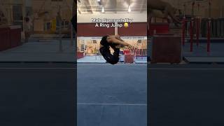 Male Gymnasts Try a Ring Jump 😂 gymnast fitness floor tumbling gym gymnastics calisthenics [upl. by Schuh]