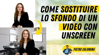 Come rimuovere o sostituire lo sfondo di un video con Unscreen [upl. by Chaddie]