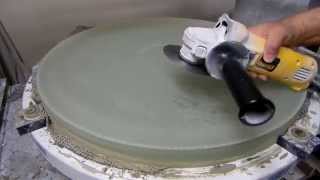 Grinding a 25Inch F3 Telescope Mirror Thinning and Flattening the Back [upl. by Debbi609]