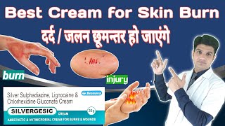 Best cream for skin burn  Lignocaine silversulphadiazine and chlorhexidine gluconate cream [upl. by Atsejam]