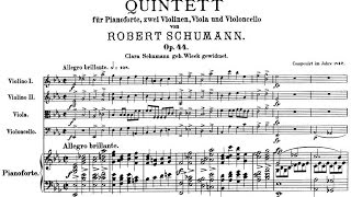 Robert Schumann  Piano Quintet in E flat major Op 44 [upl. by Ltney681]