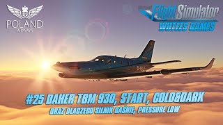 25 MSFS2020  Daher TBM 930  Start ColdampDark oraz dlaczego silnik gaśnie  Pressure Low [upl. by Nnayram]