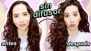 CÓMO SECAR EL CABELLO RIZADO SIN DIFUSOR  attalia dasbel [upl. by Jehoash]