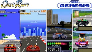 OutRun Games for Sega GenesisMega Drive [upl. by Ardnatal]