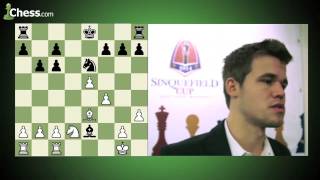 Veselin Topalov vs Magnus Carlsen Sinquefield Cup Round 10 [upl. by Nevs]