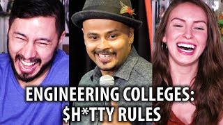 Sorabh Pant  ENGINEERING COLLEGES HTTY RULES  Standup Comedy Reaction [upl. by Tynan]