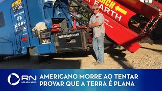 Homem morre ao tentar provar que a terra é plana [upl. by Atwekk]