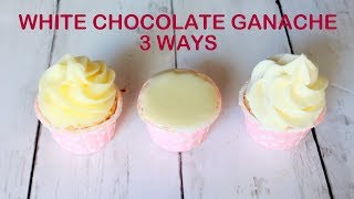 How to make White Chocolate Ganache [upl. by Akirre]