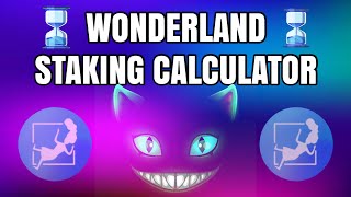 Wonderland TIME staking calculator portfolio tracker walkthrough [upl. by Clayton]