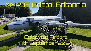 Bristol Britannia XM496 resides northside at Cotswold Airport wwwxm496com [upl. by Suravat]