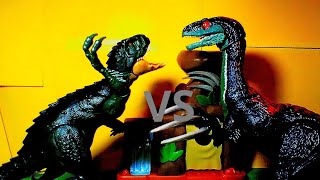 scorpius rex vs therizinosaurs epic battle stop motion💢💥💢💥💢💥 [upl. by Randa]