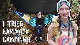 I Went HAMMOCK CAMPING on the Appalachian Trail  Miranda in the Wild [upl. by Nosirrah514]