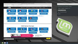 Tor  free SSH VPN tunnel in 5 minutes  Linux Mint [upl. by Asilav]