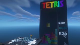 I made RGB Tetris for a Minecraft CPU [upl. by Ayalat]