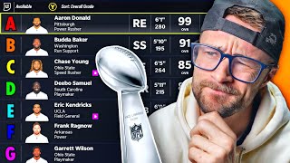 I Tried to win a Super Bowl by Drafting in Alphabetical Order [upl. by Aicenaj31]