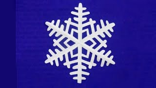 Как вырезать снежинку из бумаги How to cut a paper snowflake [upl. by Freddie]