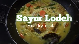 Resep membuat sayur lodeh yang mudah dan enak [upl. by Iam]