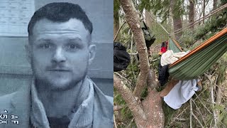 Mass man with lengthy criminal history caught camping in tree near school [upl. by Laval]