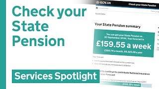 Check your state pension on GOVUK [upl. by Ecraep]