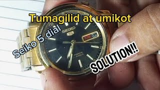 Solution sa umikot at nawala sa alighnment na mukha or dial ng Seiko 5 automatic [upl. by Euseibbob]