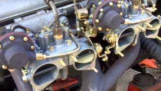 Testing MrWulffs 190SL Solex 44PHH carburetors [upl. by Airdnua]